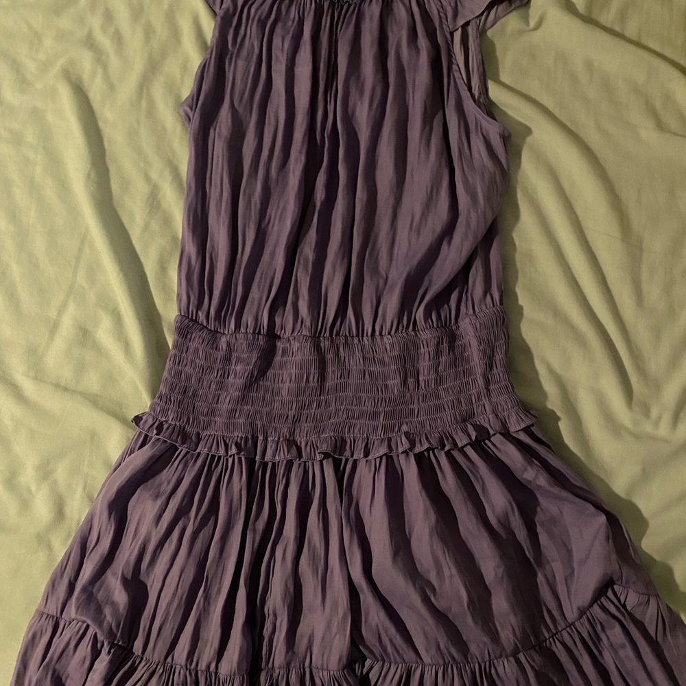 DO + BE Purple ruffle dress